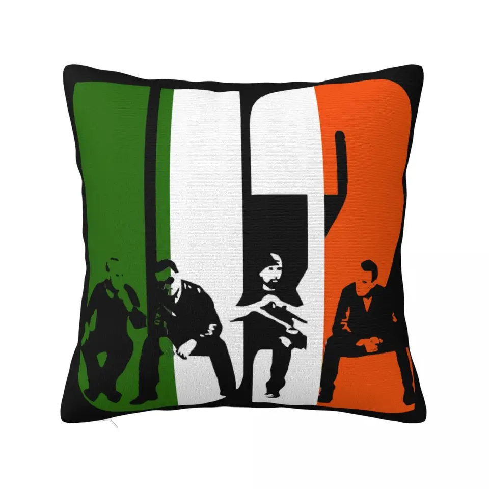 U2 Zoo TV Tour 1991 Streetwear Veľkosť S-3XL umývateľné opakovane použiteľné pre Unisex Black Streetwear Nové tlačené puzdro Čisté vankúš