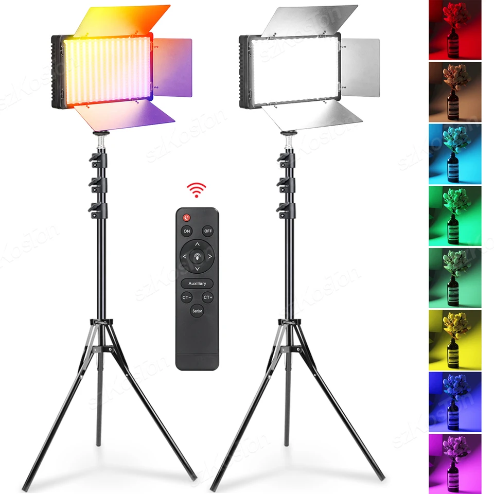 U800 RGB Photo LIGHT LED Photo Štúdio Svetlo fotoaparát Telefón Video Occoding RGB Panel LAMP LED VDIEO LIGHT pre YouTube Tiktok Live