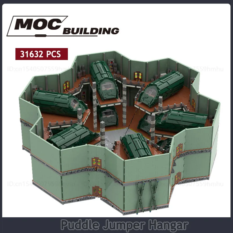UCS Star Movie MOC Puddle Jumper Hangar Building Blocks Technology tehly
