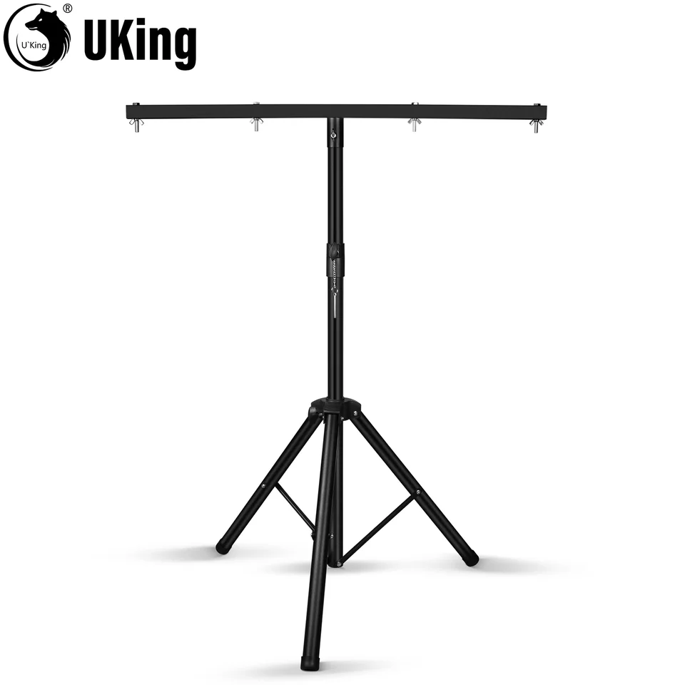 Udecing stojan v tvare T DJ Light Stand Stand Etaght Lighting Bracket Pro Audio nastaviteľný stojan pre statív pre par/plechovky/umývacie svetlá