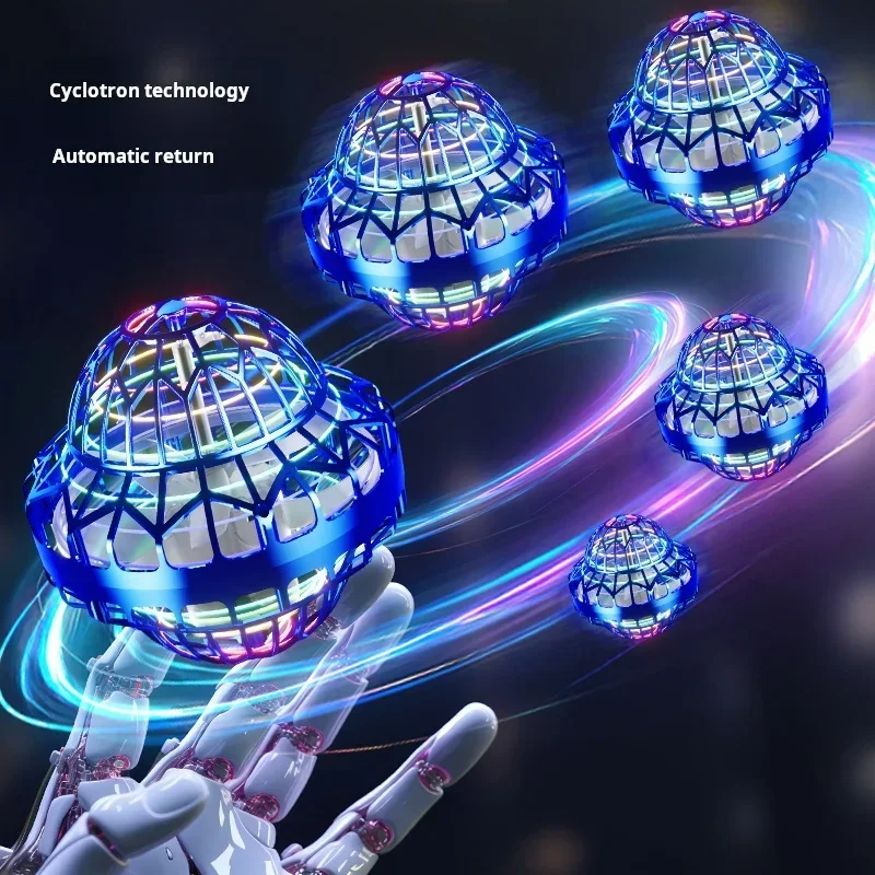 UFO Boomerang Flying Ball Toy, ručne ovládaná inteligentná snímacia lietajúca guľa, rotátor lietajúceho gule, rotujúce vznášajúce sa dron