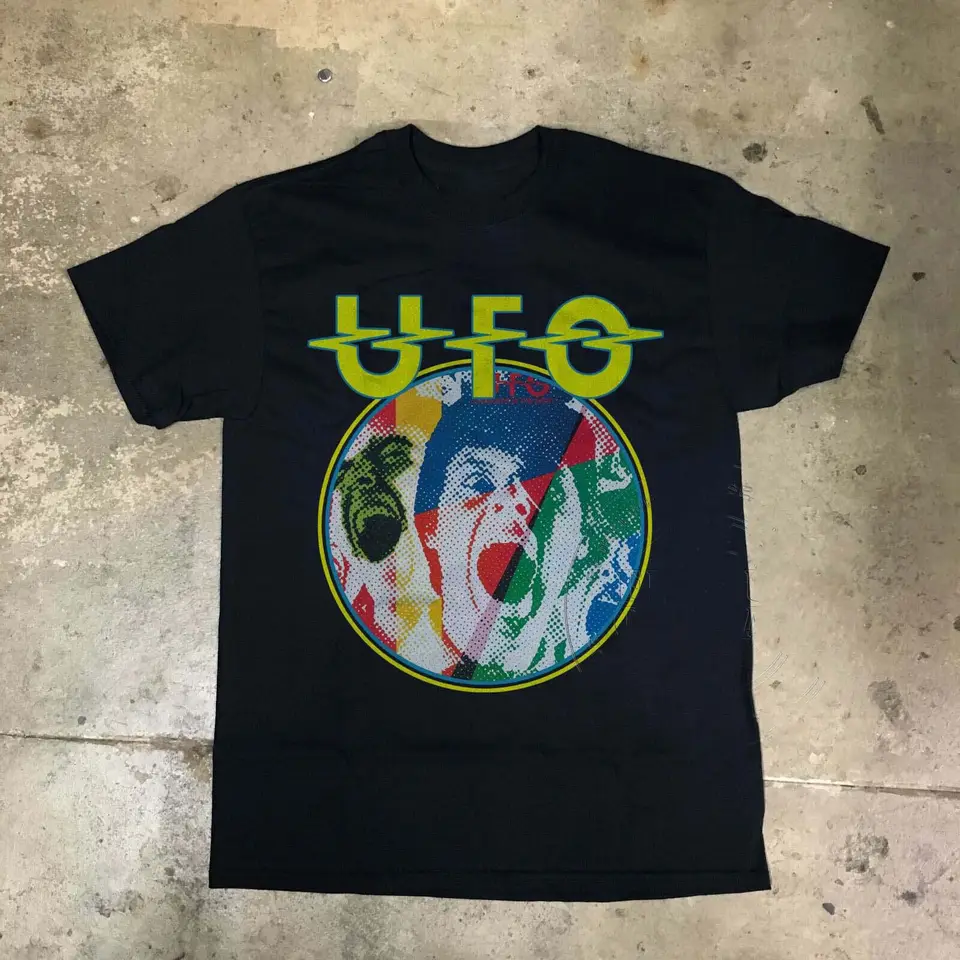UFO cudzinci v nočnom tričku Čierny krátky rukáv všetky veľkosti JJ2780