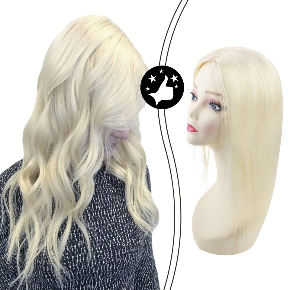 UGEAT TOPPER VLASTNÉ KAZY MONO VLAKY Skutočné ľudské vlasy Topper 13*13 cm klip na predlžovanie vlasov v Toupee Wiglets 10-18 