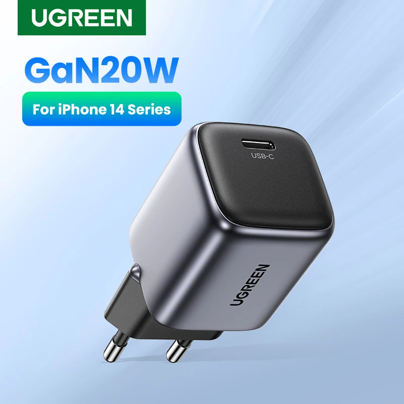 Ugreen 20W 30W Gan Charger Pd Fast USB Type C Charger USB C PD3.0 QC3.0 Rýchle nabíjanie pre iPhone 15 14 13 nabíjačka mobilného telefónu