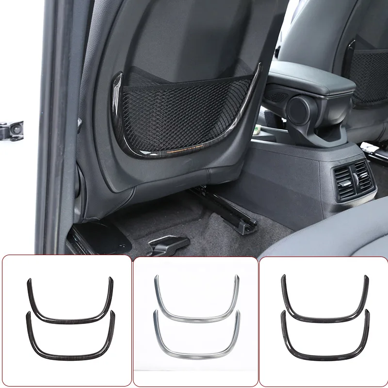 Uhlíkové vlákno pre BMW X1 F48 16-21 ABS Chrome Chrome Zadné krycie krycie kryty rámcov pre BMW 2 Series 218i F45 F46 pre BMW X2 F47 18-21