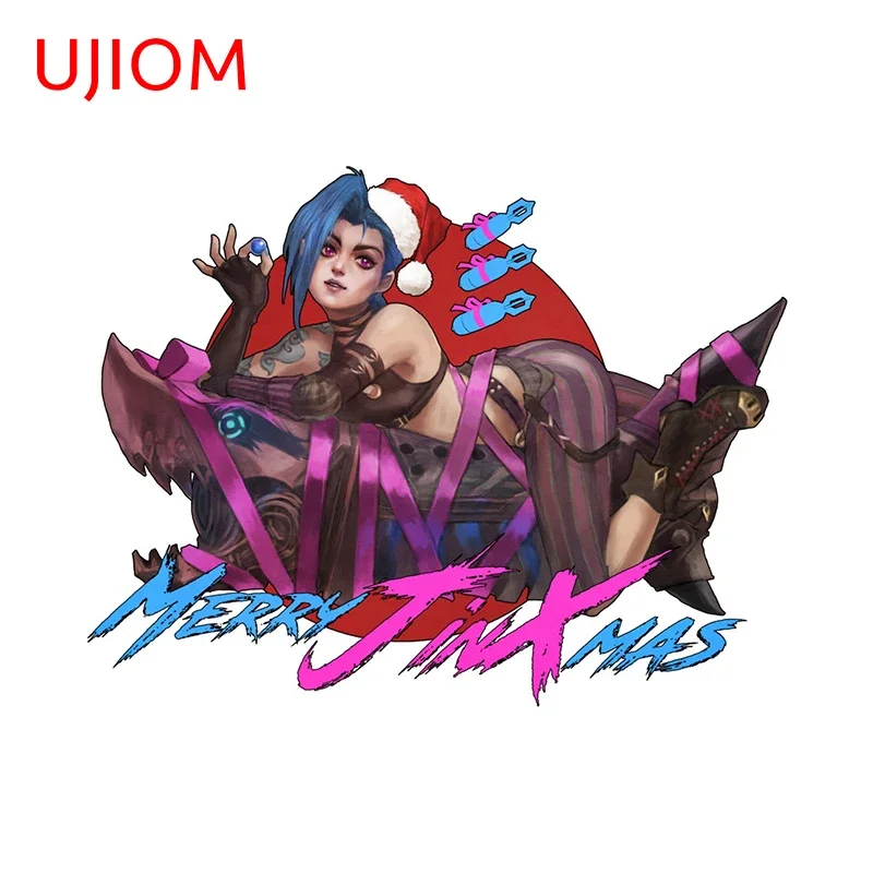 Ujiom 13 cm × 10cm Jinx League of Legends Sexy póza dizajn nálepka na stenu módne umelecké plagáty nálepka