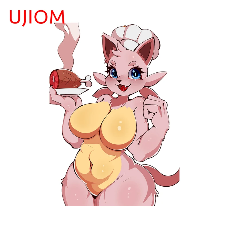 Ujiom 13cm x 3,1 cm Cattiva Palworld Anime Character 3D Chibi Wall Stupeters