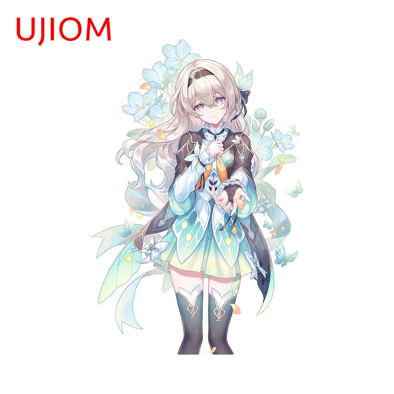 Ujiom 13cm x 8,7 cm Firefly Honkai Star Rail Artistic Wall Sticker Art DIY Domáca Chambre obtisia osobná kuchynská skriňa dekorácie