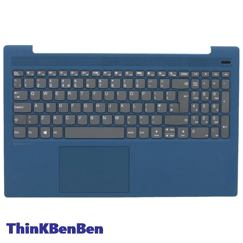 UK English Ligteal Keyboard Horná puzdro Palmrest Shell Cover pre Lenovo IdeaPad 5 15 ITL05 IIL05 ALC05 AR05 5CB0X56444