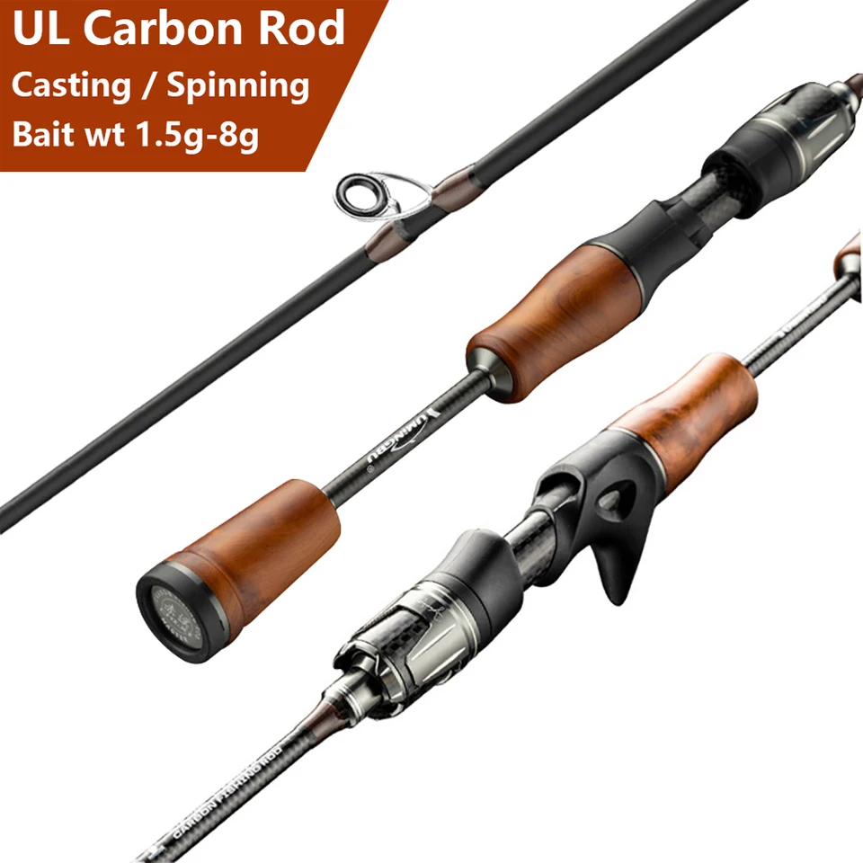 Ul, Ultralight Carp Pstruh Bass Rybárska tyč, špičky tyčiniek z uhlíkových vlákien, točenie, odlievanie, prúžky Lázy na jazero Lure Rybárske prúty, 2 úseky