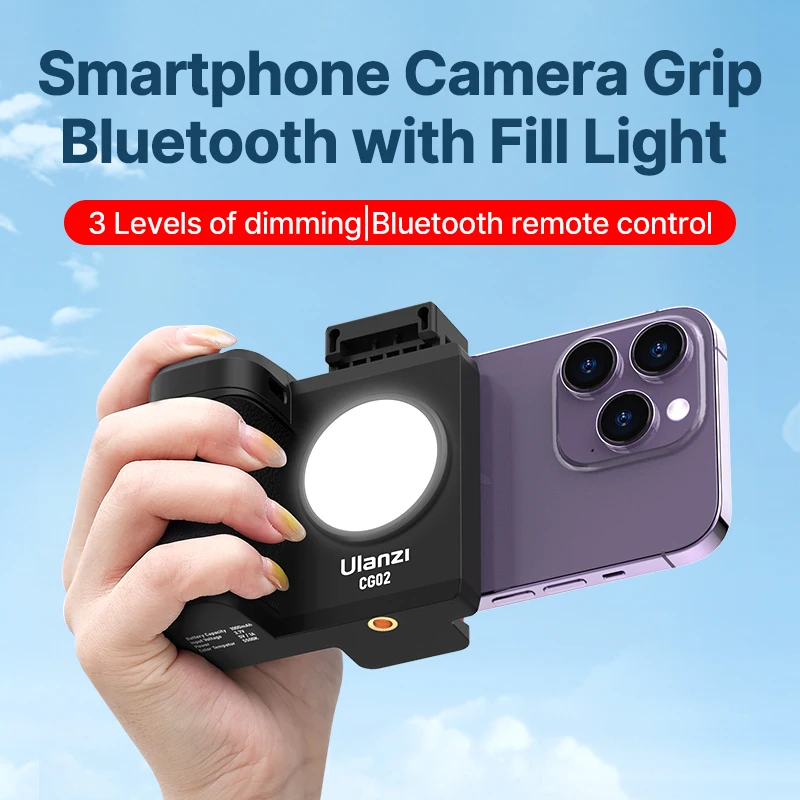 Ulanzi CG02 Smartphone Camera Grip Bluetooth s výplňou CRI 95+ 15 m vzdialený zoom