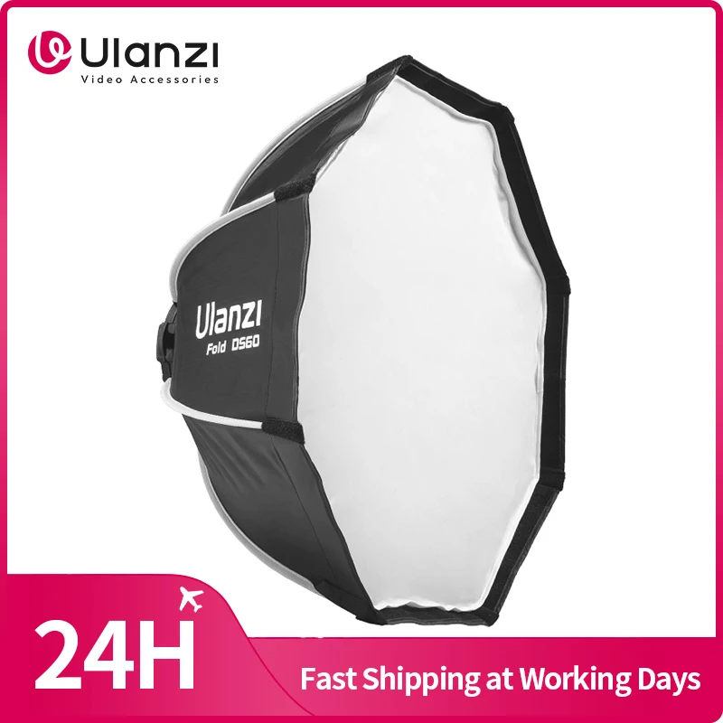 Ulanzi DS40 40 cm 60 cm Mini Bowens Mount Octagonal Softbox pre ulanzi 40W/rgb/pro/60W/100W Cob Svetlo osemuholníkovo softbox