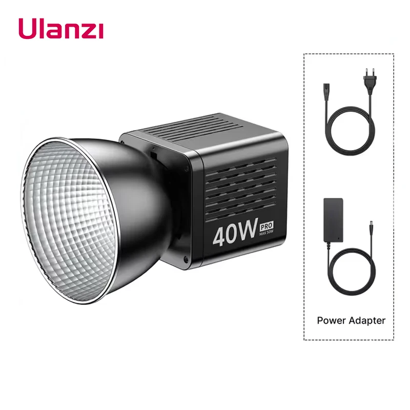 Ulanzi LT028 40W Cob Video Light 3400MAH CRI95+ 2500k-6500K BIO-COLOR LED VIDEO VIDEO FALLIGH Professional Studio Light for Camera Video