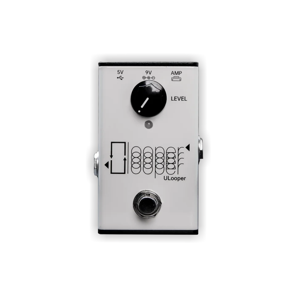 Ulooper vyhradený Looper pre gitarové zosilňovače s nezmeneným zvukom slučky, 180 min. Čas nahrávania, line out, prenosné možnosti napájania, SU