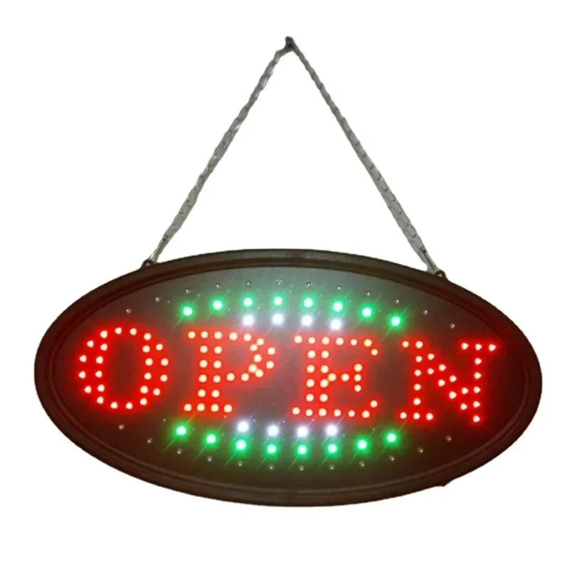 uložte otvorenú značku reklamná reklamná doska na nákupné stredisko Bright Motion Neon Business Store Billboard