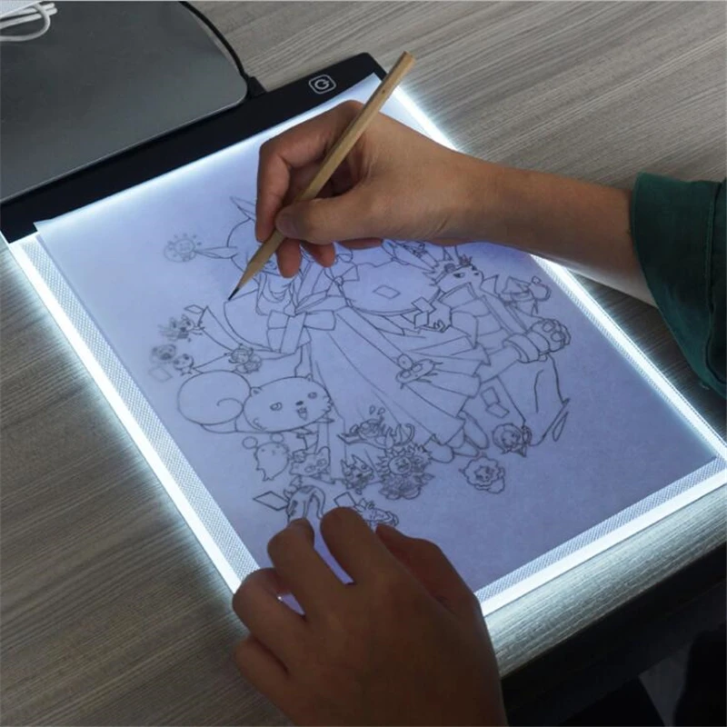 Ultra tenká A4 LED ľahká podložka umelca Svetlo skrinky na stol