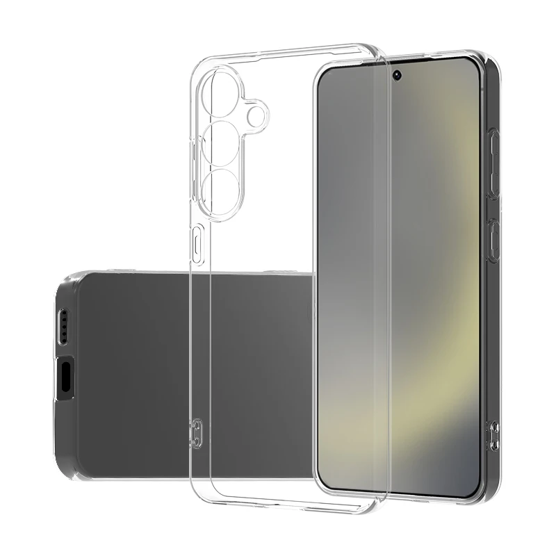 Ultra tenké čisté silikónové puzdro pre Samsung Galaxy S25 S24 Fe ultra plus priehľadné mäkké puzdro TPU pre Samsung S25ultr