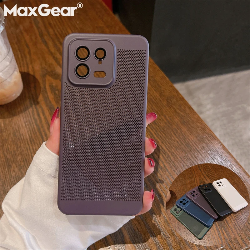 Ultra tenký matný tvrdý nárazový nepriestrelný rozptyl tepla telefónu pre Xiaomi Redmi Note 12 11 10 9 Pro 10S 9s Mi 13 12 Pro 5G Cover
