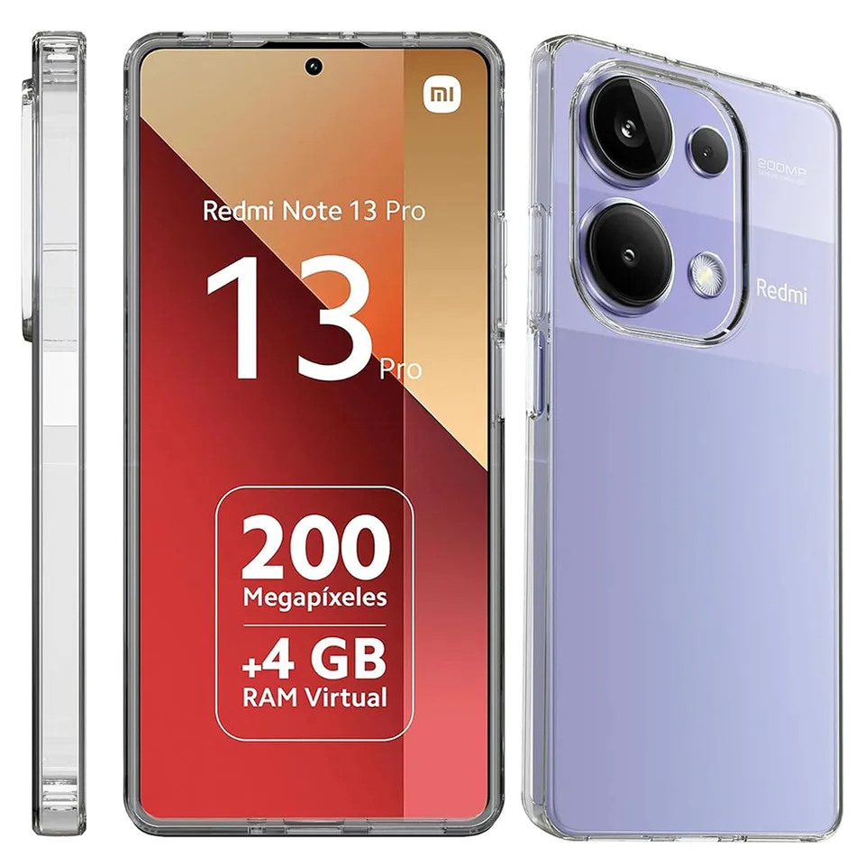 Ultra tenký silikónový číry mäkký puzdro pre Xiaomi Redmi Note 13 Pro Plus 4G 5G Pro+ priehľadný zadný kryt telefón Shell Shock odolný
