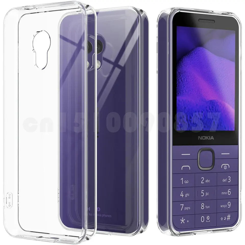 Ultra tenký číry mäkký kryt TPU zadný kryt telefónu pre Nokia 235 4G 2024 / Nokia 220 4G 2024