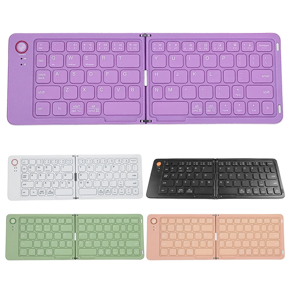 Ultra štíhla klávesnica Nabíjateľná bluetooth kompatibilná tiché písanie so stojanom pre iOS Android Windows Smartphone Tablet Laptop