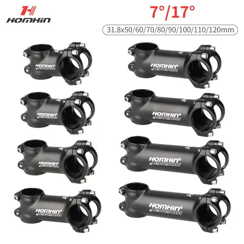 Ultralight bicykel Kmeň 7/17 stupňov Road MTB Bicycle Hliníková zliatina STEM 31.8*50-120 mm