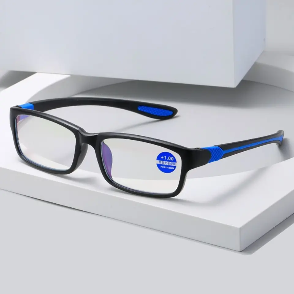 Ultralight TR90 Čítanie okuliarov Modré svetlo blokujúce Presbyopia okuliare Muži hyperopia Optické okuliare+1,0+1,5+2,0+2,5+3