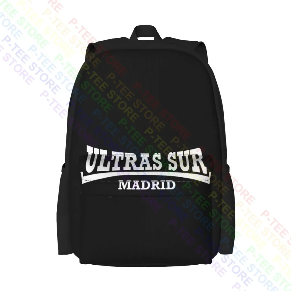 Ultras Sur Madrid Real Ultra Football Fan Fan Španielsko Veľká kapacita batoh najnovšej umeleckej tlače nákupná taška vonkajší beh