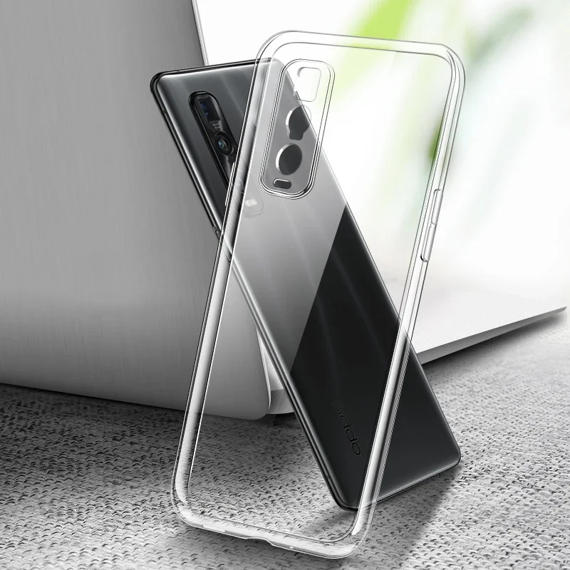 Ultrathin Mobile Cover pre OPPO Find X2 Pro Neo Lite Global Telefón Zadný puzdro Soft TPU Clear Transparent FindX2 X2Pro X2Neo X2Lite