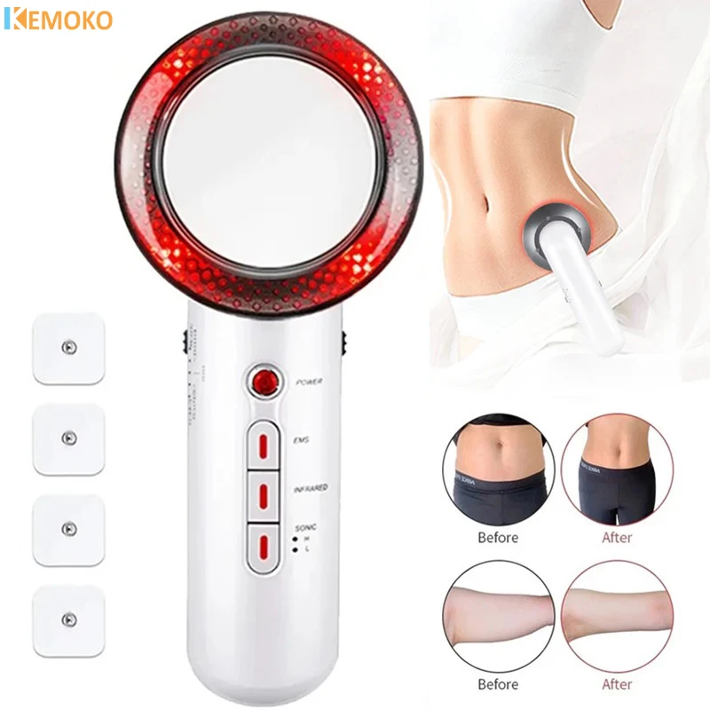 Ultrazvuková kavitácia tela Zničenie Massager Zariadenie ultrazvuk tenký tuk horák kavitácia tváre kozmetický stroj krása