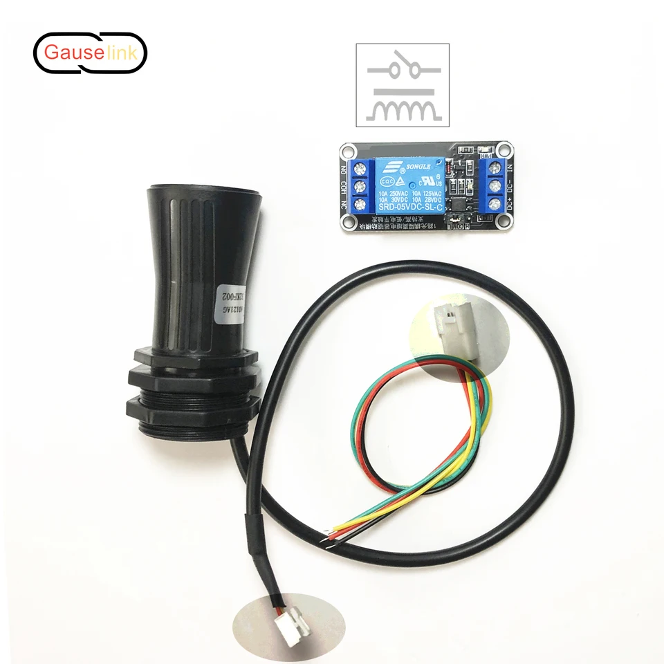 Ultrazvukový ultrazvukový senzorový modul s výstupom reléového prepínača vysokej nízkej úrovne On/vypnuté 28-750 cm vodotesné IP67