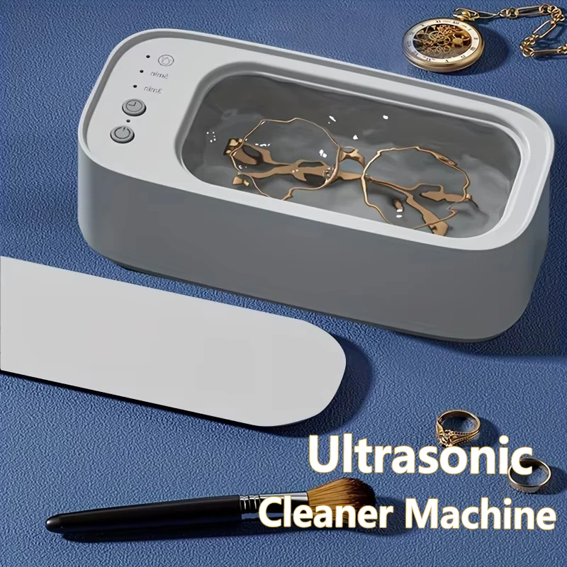 Ultrazvukový čistiaci stroj Prenosný 450 ml šperkových okuliarov čistenie 45 kHz ultrazvuk vysokofrekvenčný ultrazvukový čistiaci kúpeľ