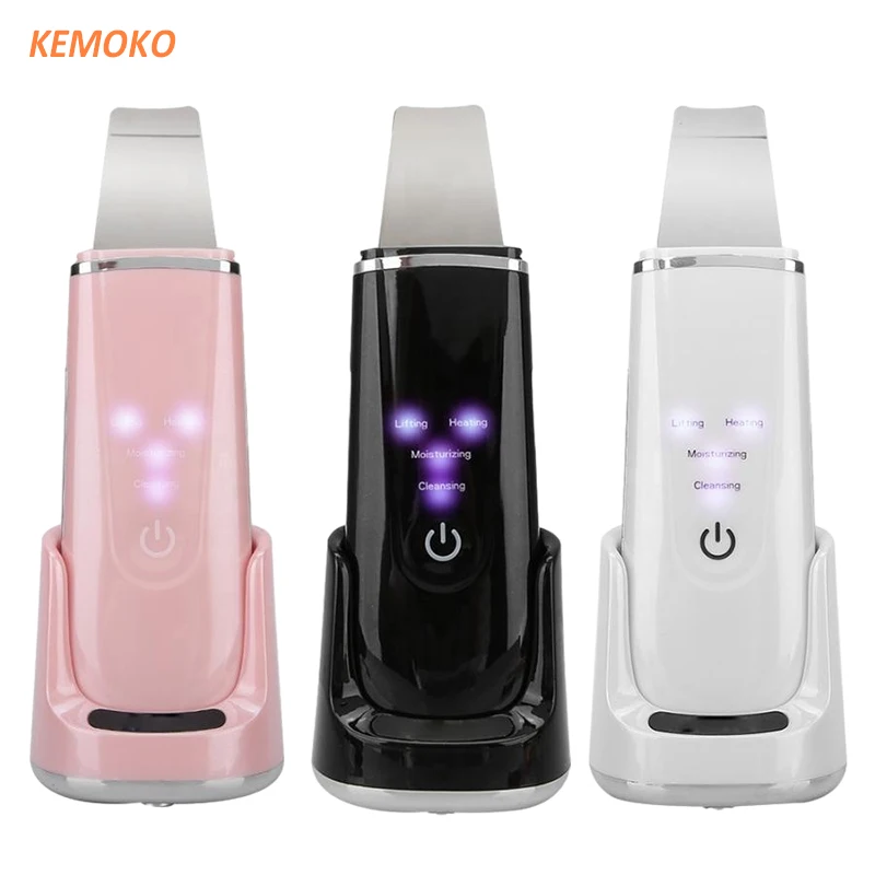 Ultrazvukový čistiaci čistiaca čepeľ na koži s bezdrôtovým nabíjacím základňou ultrazvukový vibrácia Massager čelný výťah Čistý tón výťah