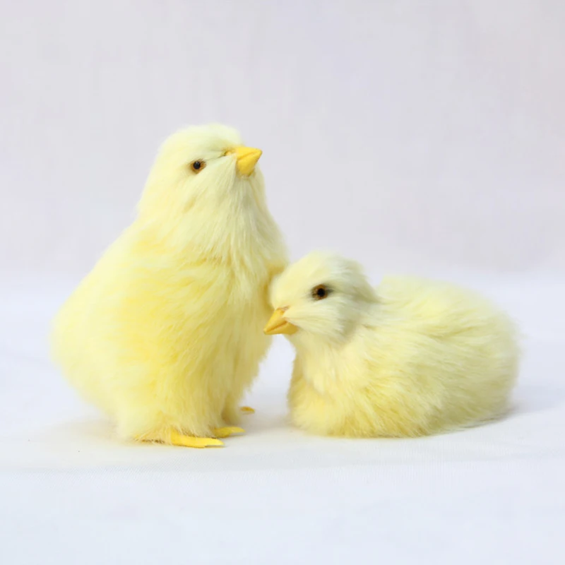 Umelá realistická simulácia zvieracích kurčiat Chick Children Cognition Model Mäkký plyšový hračku Veľkonočné darčeky Garden Dekorácie