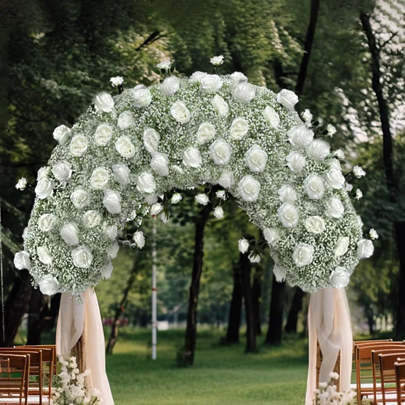 Umelé opatrovateľky dych Svadobná dekorácia kvetinové aranchálne usporiadanie pozadie dekorácie gypsophila kvetina guľôčková cesta olovo kvet