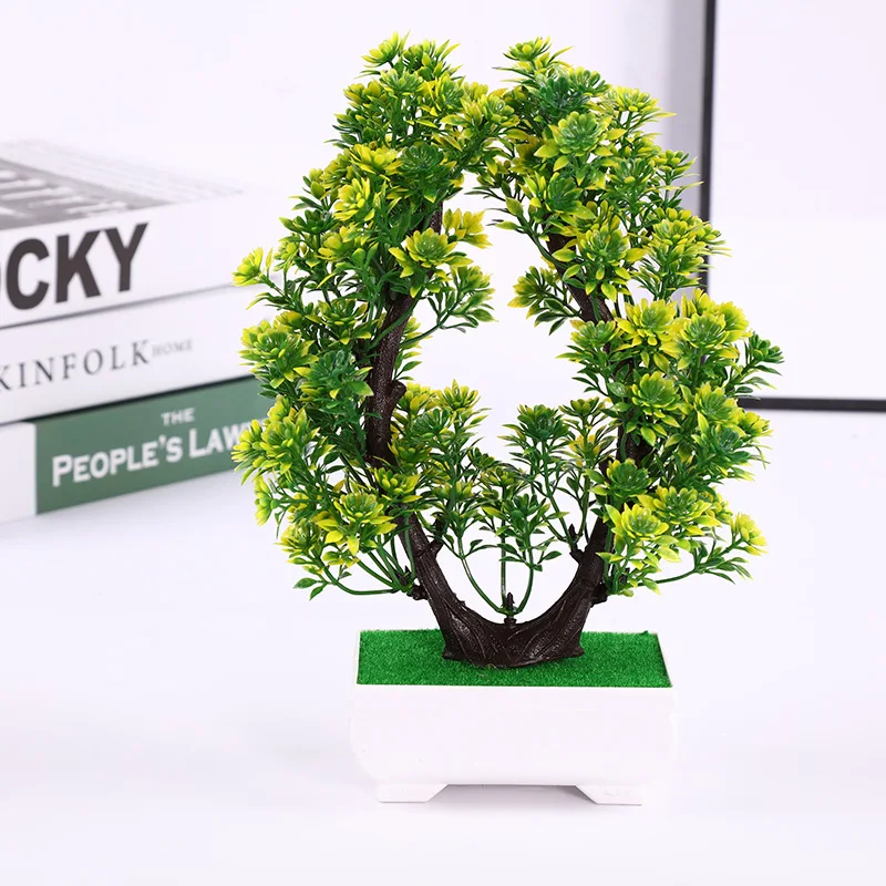 Umelé rastliny bonsai čettené krásne malé stromové rastliny falošné kvety črepníkové ozdoby pre domácu záhradu Oficiálny hotelový dekor