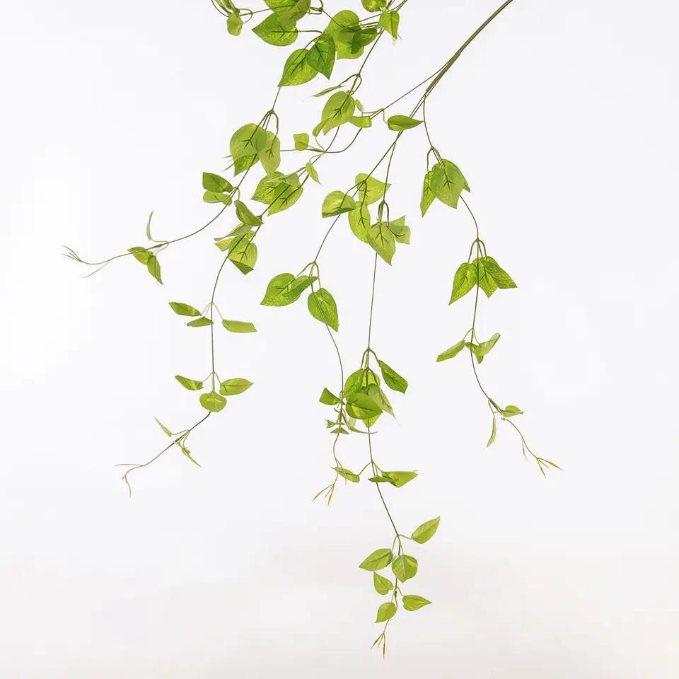 Umelý faux Letian String Green Rastliny Simulácia Clematis, DIY Wall Decotion, Leaf, Ivy, Balkón, záhrada, 85cmcor