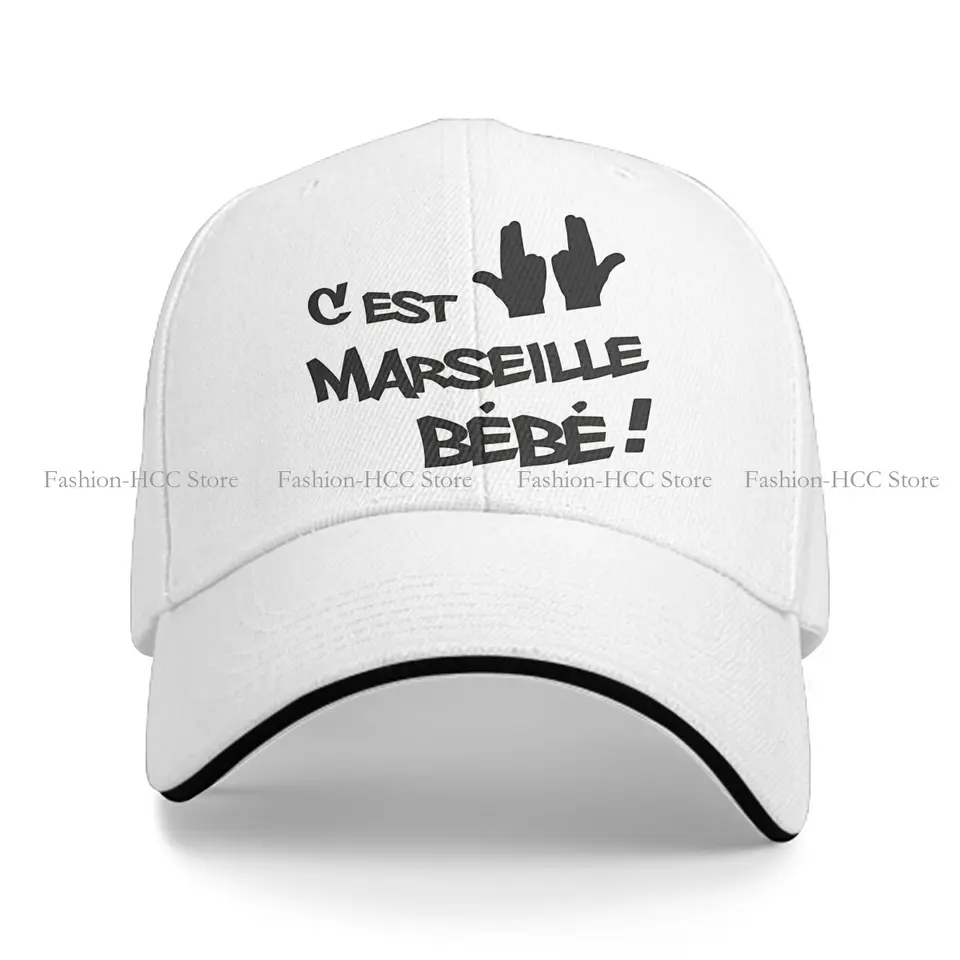 Umyl mužskú baseballovú čiapku, nie je to hlavné mesto, je to Marseille Baby Trucker Snapback Caps Dad Hat Jul