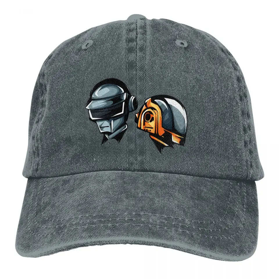 Umytá pánska baseballová čiapka prilba biela verzia Trucker Snapback Caps Dad Daft Punk Golf Hats