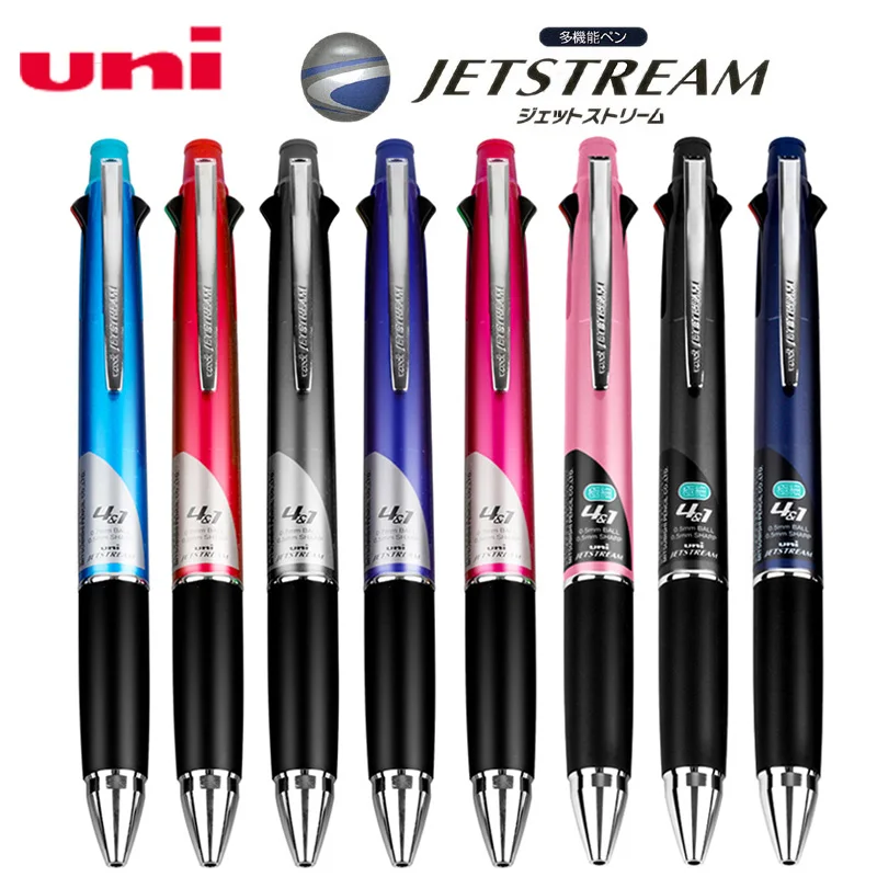UNI MSXE5-1000-05 JetStream 4+1 guľôčkové pero 0,5 mm Viacnásobné pero (čierna, modrá, červená, zelená) s 0,5 mm ceruzkou
