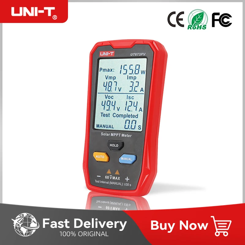 UNI-T UT673PV SOLAR MPPT Meter 5 ~ 800 W PV MODUL MAXIMAL HODNOTNÝ TESTter