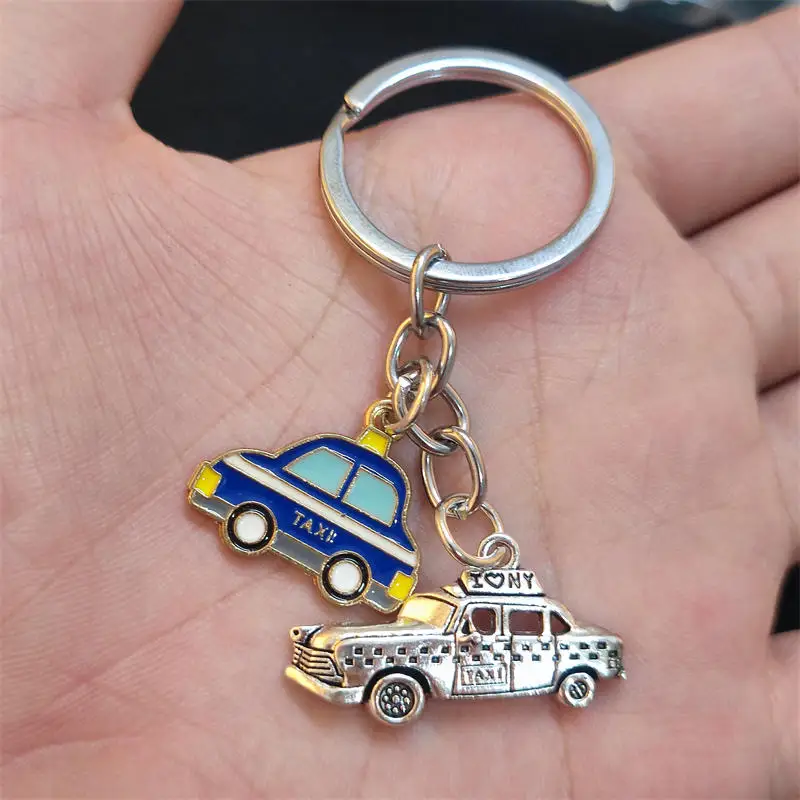 Unikátne kľúče k kľúčovým taxíkom Klávesnica, vodič Keyring školský autobus prívesok Ženy Muž šperky doplnky darček