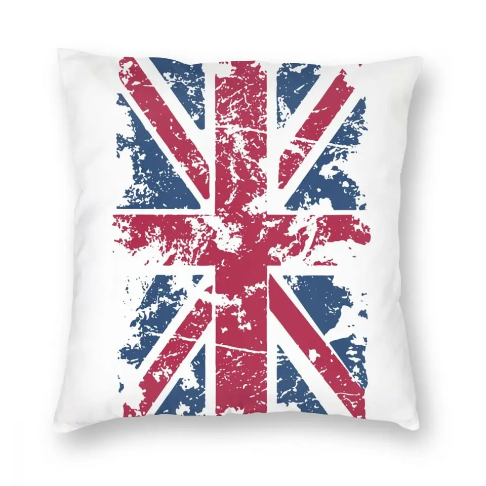 Union Jack Hrow vankúš polyester hod. Vankúš UK Spojené kráľovstvo Veľká Británia British Funny Cushion Covers