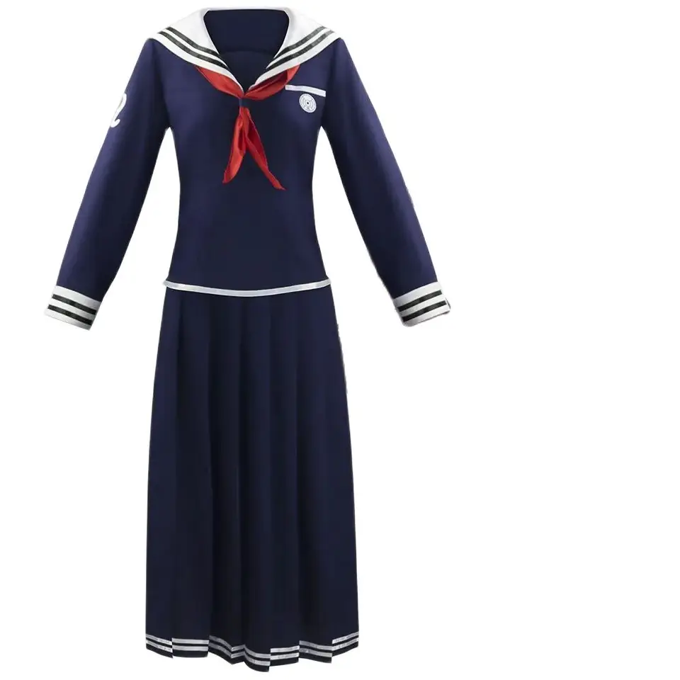 Unisex anime cos toko fukawa cosplay kostýmy Halloween vianočné večierky súpravy obleky študentské uniformy šaty