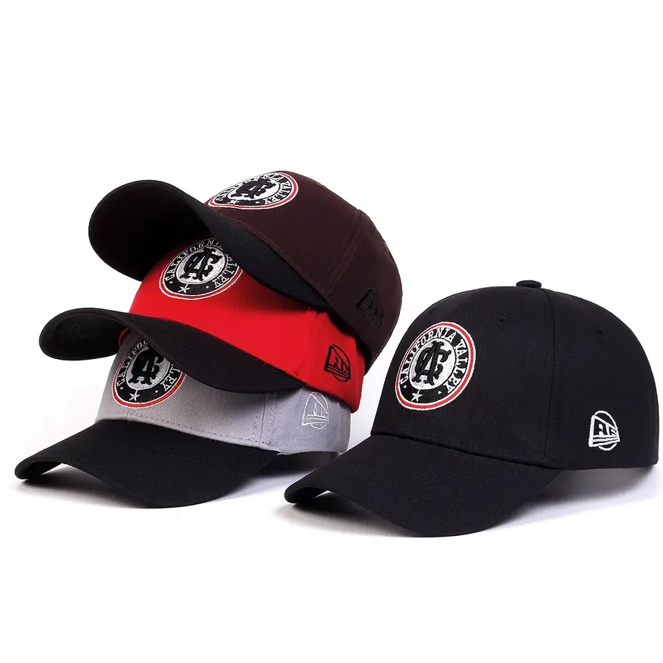 Unisex CA Letter vyšíva Snapback baseball čiapky jar a jeseň vonkajšie nastaviteľné príležitostné klobúky Sunkreen Hat
