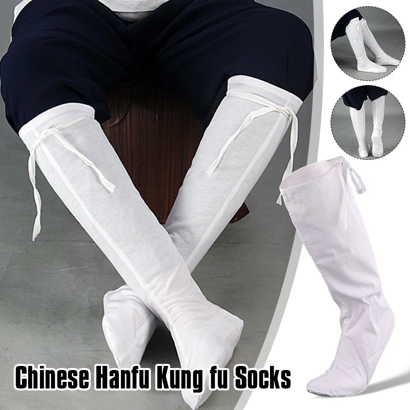 Unisex Cotton White Hanfu Cosplay ponožky Čínske starodávne ponožky princezná kungfu tai chi bojové umenia taekwondo príslušenstvo