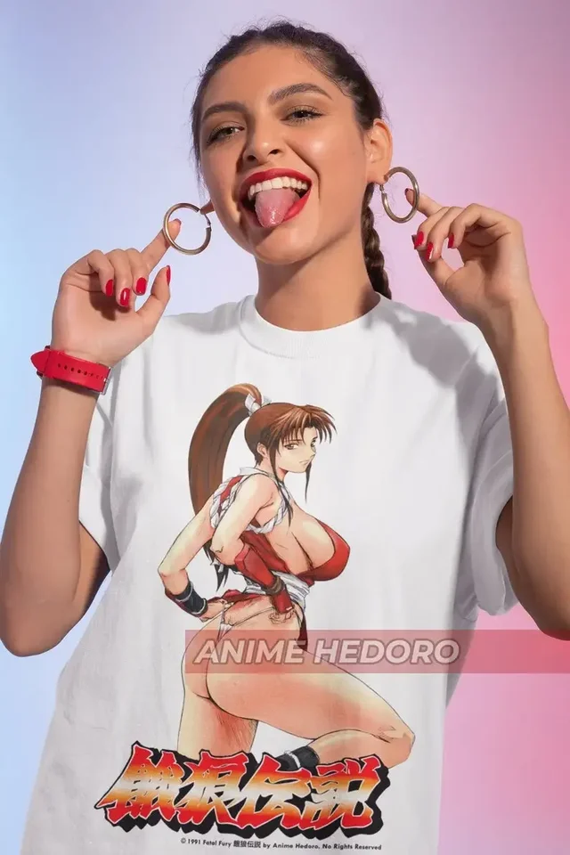 Unisex Fatal Fury Mai Shiranui Vintage Anime Trič