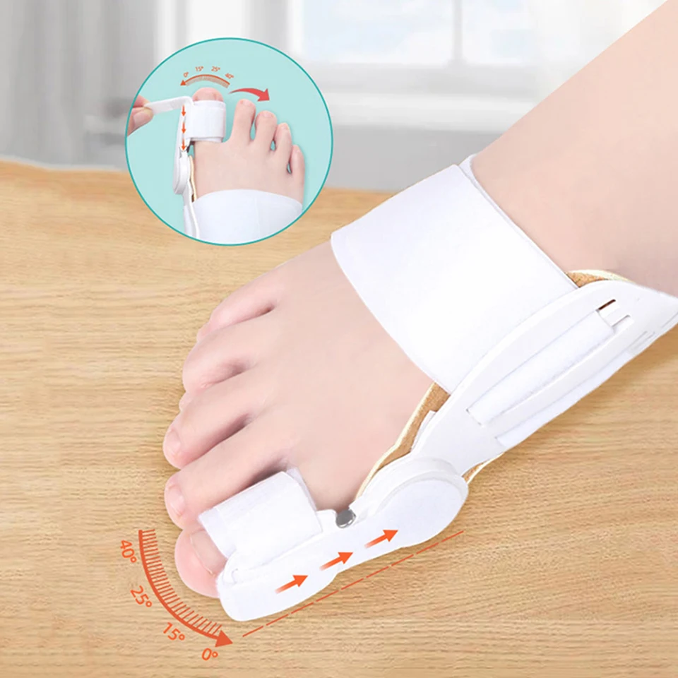 Unisex Foot Hallux Valgus Valgus Valgus Zbavuje bolesti Prenosný palca burzitída Burzitída Rotabovateľná nastaviteľná Denné opotrebenie pre zásoby nôh