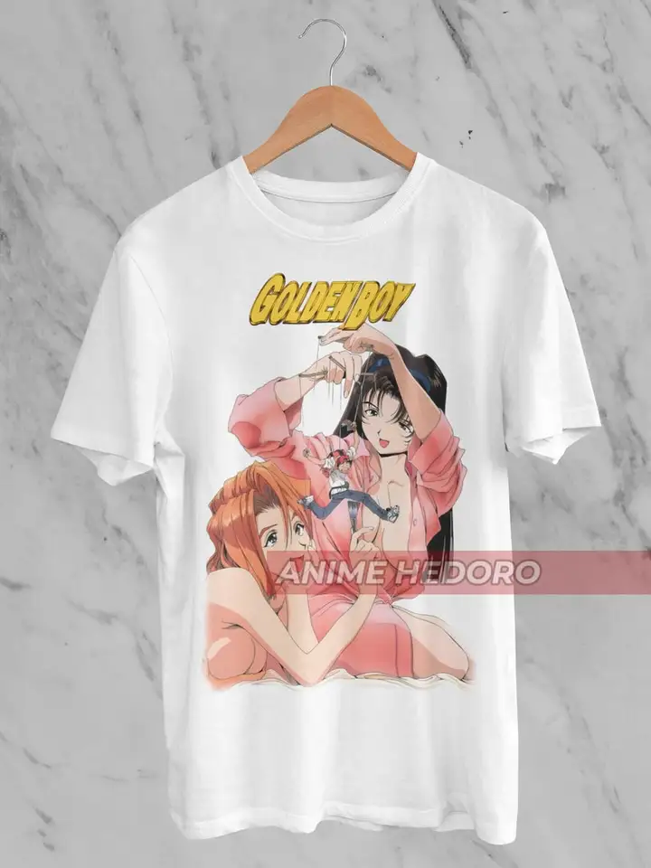 Unisex Golden Boy Vintage 90. Anime tričko, košeľa manga waifu