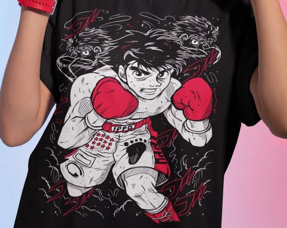 Unisex hajime no ippo košeľa ippo makunouchi kbg bxing manga anime tričko Anime odevy KBG Japan Boxing Glovesskamogawa Boxing Gym